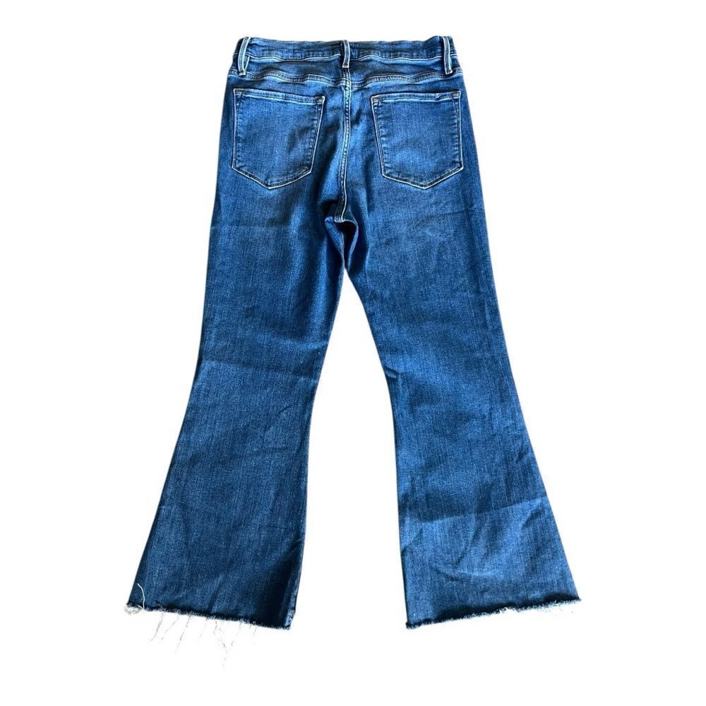 Frame Blue Le Crop Flared Jeans - Picture 3 of 8